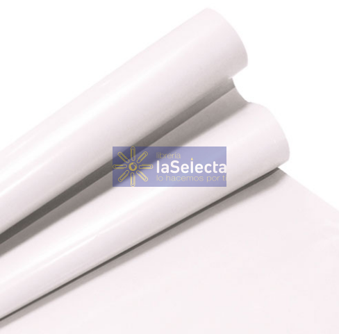 PAPEL LUSTRE BRILLANTE 55X77 CM BLANCO IMPORTADO